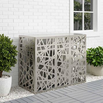vidaXL Airconditioner hoes zilver 110 x 50 x 80 cm Roestvrij, Verzenden, Nieuw