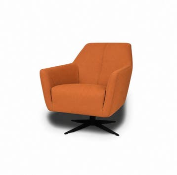 Fauteuil Floris - fauteuils - Oranje, Nieuw, Leer