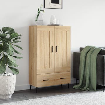 vidaXL buffetkast 69,5x31x115 cm bewerkt hout sonoma, Huis en Inrichting, Minder dan 50 cm, Verzenden, 100 tot 150 cm, Nieuw