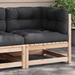 vidaXL Hoekbank met kussens massief grenenhout, Tuin en Terras, Tuinsets en Loungesets, Verzenden, Nieuw