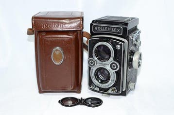 Rollei Rolleiflex 6x6 TLR Medium Format Camera (Serial No., Nieuw