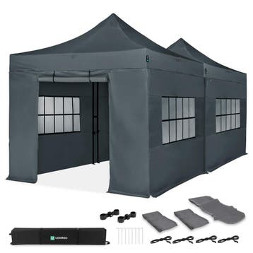 Partytent - 6x3 m - Premium easy-up Partytent | set incl. 2x, Verzenden, Nieuw