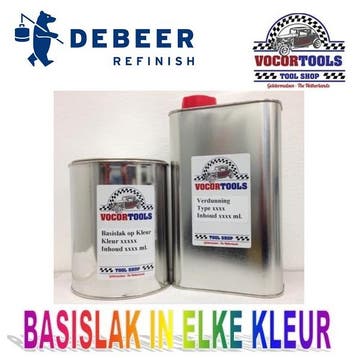 Basislak op kleur, 500ml spuitklaar (Autolak in blik), Auto diversen, Verzenden, Nieuw