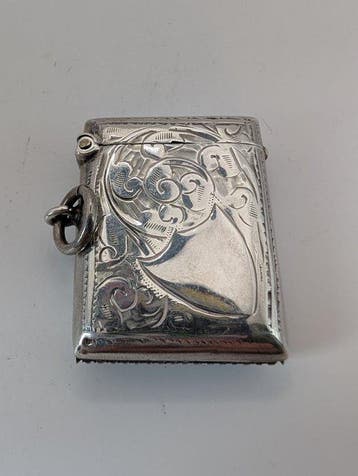 Vesta doosje - Zilver, Antiek en Kunst