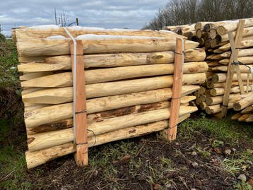 Kastanje palen Afrastering weidepalen Boompalen, Ophalen, Nieuw, Palen, Hardhout