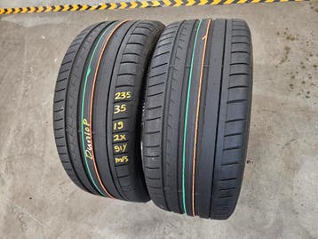 235/35/19 91Y DUNLOP ZOMERBANDEN 5,5MM PROFIEL 2X, Gebruikt, 235 mm, Band(en), Personenwagen