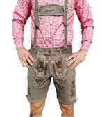 Lederhosen olijf groen geitenleer, Verzenden, Nieuw, Feestartikel