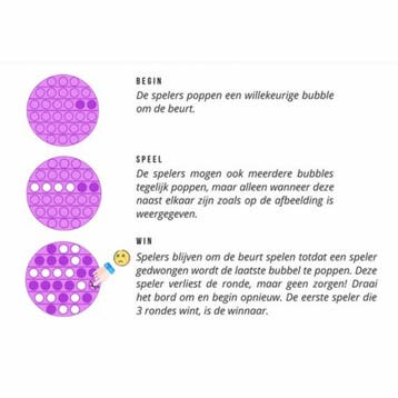 Merkloos Pop It Fidget Toy - Bekend van Squid Game - Drie..., Ophalen of Verzenden, Nieuw