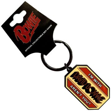 David Bowie Im With - Sleutelhanger officiële merchandise, Ophalen of Verzenden, Nieuw, Gebruiksvoorwerp