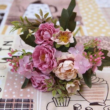 Kunst Boeket - Zijden Rozen Roos Bloemen Luxe Boeketten, Verzenden, Nieuw