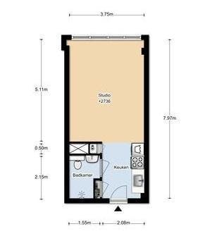 Te Huur 1 Kamer Appartement Bos en Lommerplantsoen In Amster, Direct bij eigenaar, Appartement, Amsterdam, Amsterdam