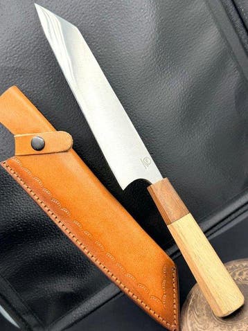 Keukenmes - Japanse stijl. Handgemaakt keukenmes.