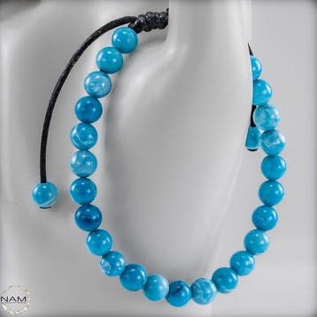 Natuurlijk Larimar-edelsteenarmband – Hoogwaardige