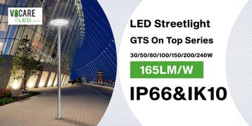 LED rond design lantaarnpaal armatuur VOCGTS-ON-TOP 100W, Nieuw