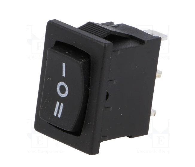 Push schakelaar - 3 Standen - 250V 3A - SP3T, Doe-het-zelf en Verbouw, Elektra en Kabels, Schakelaar, Nieuw, Ophalen of Verzenden