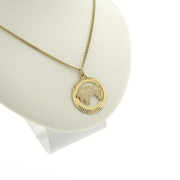 8 karaat sterrenbeeld hanger; Stier (Hanger of bedel), Ophalen of Verzenden, Gebruikt, Goud, Overige merken