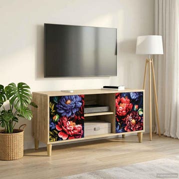 vidaXL Tv-meubel KIEL 102 x 33 x 50 cm Sonoma Bewerkt hout, Minder dan 50 cm, Verzenden, Nieuw, Minder dan 100 cm