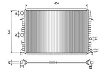 Radiateur o.a: Citroën, Berlingo, Berlingo Multispace - 3E), Ophalen of Verzenden, Nieuw, Citroën
