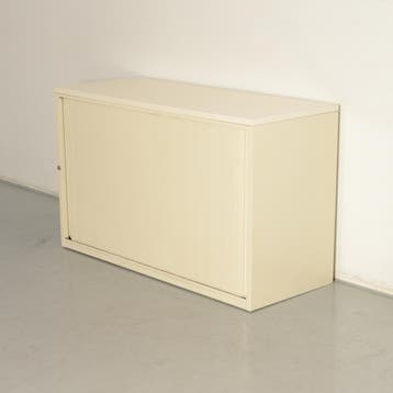 Mibra roldeurkast, creme, 76 x 125 cm, incl. 1 legbord, Ophalen of Verzenden, Nieuw