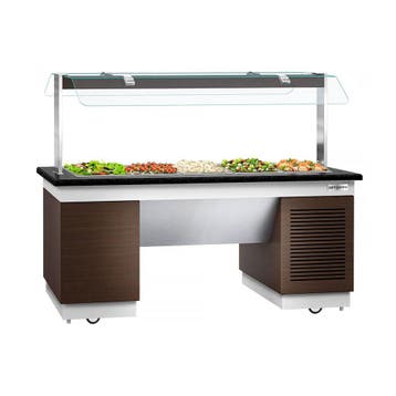 GGM Gastro | Buffet gekoeld DUBLIN - 2000mm - met gekoelde |, Verzenden
