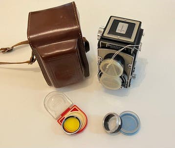 Meopta Flexaret VII automat + acc. | Twin lens reflex camera, Nieuw