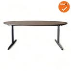 Ahrend 500 vergadertafel - 200x120cm - Ovaal - Antraciet..., Vergader- of Presentatieruimte, Ophalen of Verzenden, Gebruikt, Tafel
