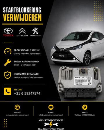 Startblokkering verwijderen Peugeot Citroen Toyota
