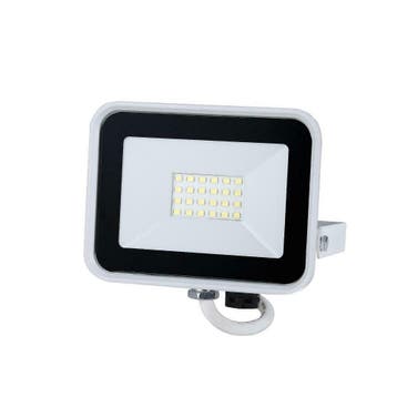 LED bouwlamp - Wit - 20W - 1600 lumen - Met beugel, Tuin en Terras, Buitenverlichting, Verzenden, Minder dan 50 watt, Wandlamp