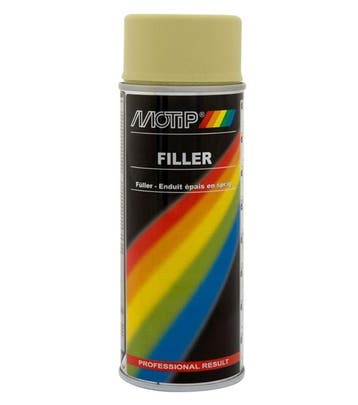 Motip filler geel - spuitbus 400ML, Verzenden, Nieuw