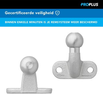 ProPlus Trekhaakkogel - Haaks - D17,2/S350 E-type Gekeurd -, Ophalen of Verzenden, Nieuw