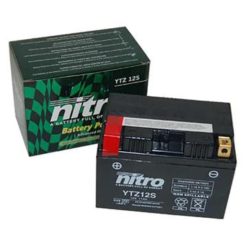 Accu YTZ12S 12v-11Ah (incl. gelpakket) - Nitro, Fietsen en Brommers, Ophalen of Verzenden, Nieuw