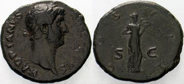 As 117-138 Rom Kaiserzeit Hadrianus 117-138, Verzenden