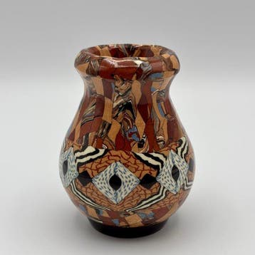 Vallauris - Jean Gerbino - Vaas - Terracotta, Antiek en Kunst