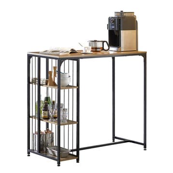 2dekans | SoBuy Hoge Eettafel FWT84-PF - 3 Planken - 115 x, Huis en Inrichting, Tafels | Eettafels, Ophalen of Verzenden, Zo goed als nieuw
