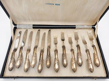 Solingen - Bestekset voor 6 personen (12) - .800 zilver -