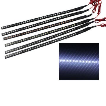 LED Knight Rider strip - WIT - 30 cm - 12 volt, Ophalen of Verzenden