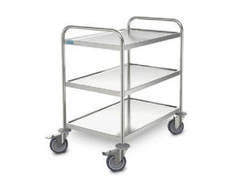 Hupfer RVS Serveerwagen met 3 bladen | 3 Formaten, Verzenden, Nieuw in verpakking