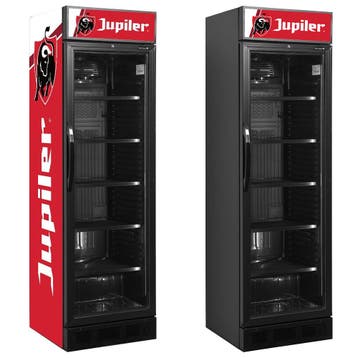 Jupiler glasdeurkoelkast 345 liter, Ophalen of Verzenden