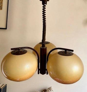 Plafondlamp - acryl - Een hanglamp met drie lichten in Space