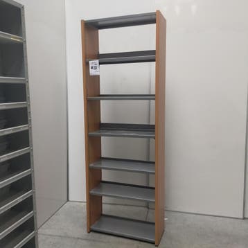 NETTE BOMEFA METALEN / HOUTEN BOEKENSTELLINGEN -  231x81x35, Huis en Inrichting, Kasten | Boekenkasten, Ophalen of Verzenden, Nieuw