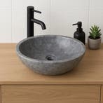 Wasbak | Wastafel | Marmer | 40x30x12 | Natuursteen | Grijs, Verzenden, Nieuw