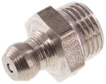 Rechte Smeernippel RVS R 1/8 Inch DIN 71412 [2 Stuks], Verzenden, Nieuw