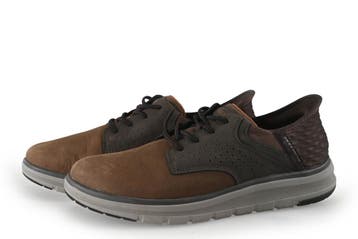 Skechers Instappers in maat 41 Bruin, Kleding | Heren, Bruin, Verzenden, Overige typen, Zo goed als nieuw