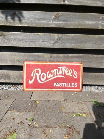 Vintage Rowntree’s Pastilles enamel advertising sign –