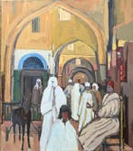 Willy Sailer (XX) - Große orientalische Marktszene im Souq