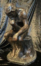 Figuur - Le penseur - 62 cm - Gepatineerd brons