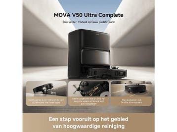 Mova -  V50 Ultra - Robotstofzuiger Met Dweilfunctie, Verzenden, Nieuw, Robotstofzuiger