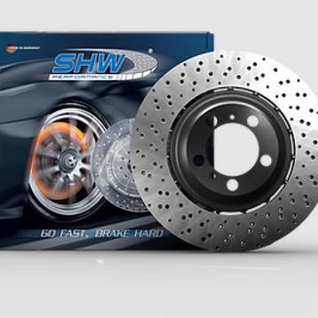 SHW 08-13 BMW M3 4.0L Left Front Cross-Drilled Lightweight, Ophalen of Verzenden, Nieuw