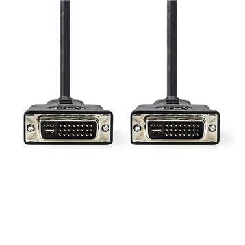 DVI-I kabel | Nedis | 2 meter (Dual Link, 100% koper, Zwart), Verzenden, Nieuw