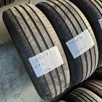 2 x Michelin Primacy 4 215-65-17 Zomerbanden 5,5mm, 17 inch, Ophalen of Verzenden, Band(en), Personenwagen